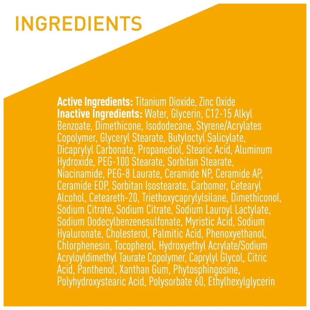 CeraVe 100% Mineral Sunscreen Spf 50 | Face Sunscreen With Zinc oxide & Titanium Dioxide for Sensitive Skin | 2.5 Oz, 2 Pack - Image 5