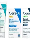 CeraVe Daily Skincare Acne Treatment Bundle Acne Foaming Cream Cleanser (5 fl oz), AM Facial Moisturizing Lotion with Sunscreen (2 oz), and PM Facial Moisturizing Lotion (2 oz)