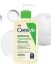 CeraVe Hydrating Foaming Cleanser with Squalane, Hyaluronic Acid & Ceramides | Moisturizing for Dry to Very Dry Skin | Fragrance & Residue Free 8 FL Oz