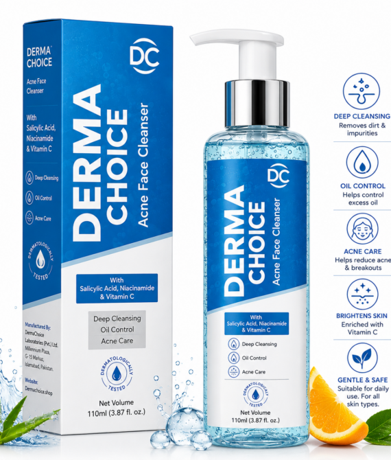 Dermachoice Acne Prone Control Face Wash – Gentle Cleanser for Oily & Acne-Prone Skin